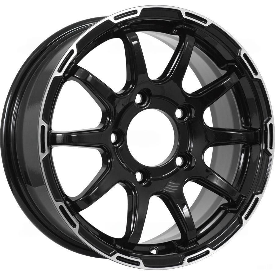 Диски KDW KD1660 6,5x16 5x139,7 ET40 98,6 Black Front Polished - Уфимская  Шинная Компания