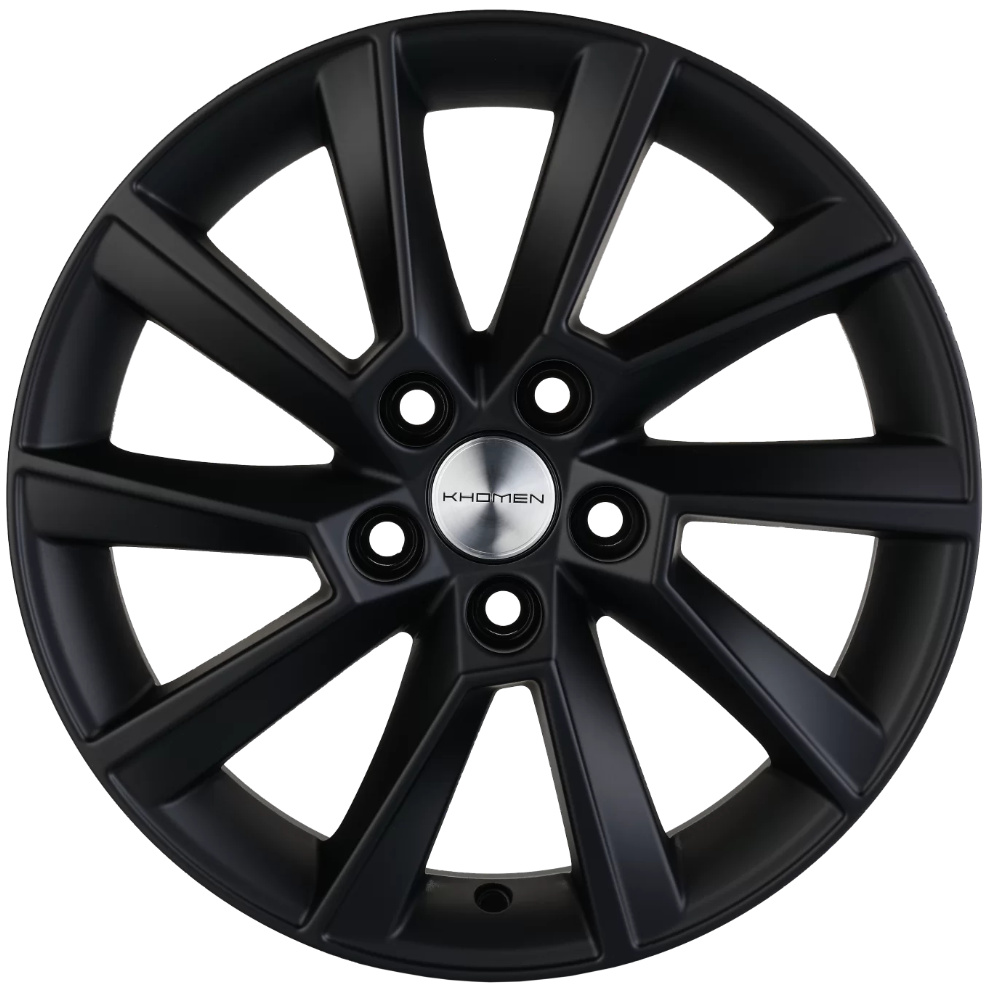 Диски Khomen Wheels KHW1507 6x15 5x100 ET40 57,1 Black matt - Уфимская  Шинная Компания