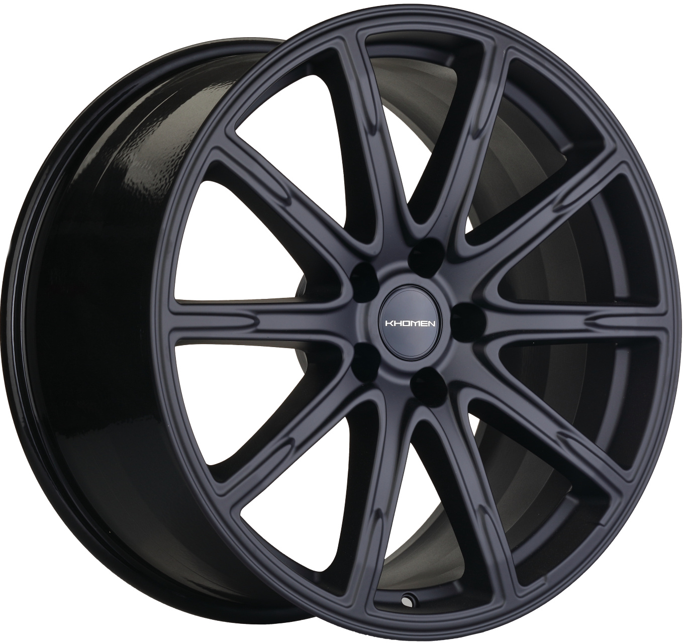 Диски Khomen Wheels KHW1903 8,5x19 5x112 ET38 66,6 Black matt - Уфимская  Шинная Компания