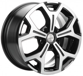 Khomen Wheels KHW1710 Black-FP